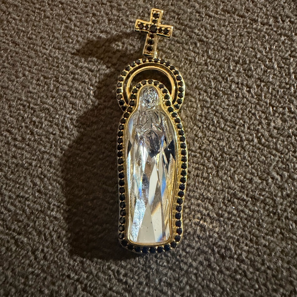 Paz Creations Gold and Silver Religious Necklace